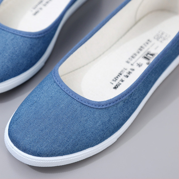 Канвасови обувки за медицински сестри, нисък профил, гумена подметка, контрол на миризмата, нехлъзгащи се, корейски стил