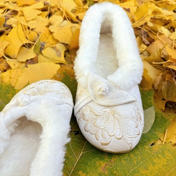 Pantofi damă PU slip-on, iarnă, fără toc, talpă vulcanizată, căptușeală caldă