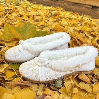 Pantofi damă PU slip-on, iarnă, fără toc, talpă vulcanizată, căptușeală caldă