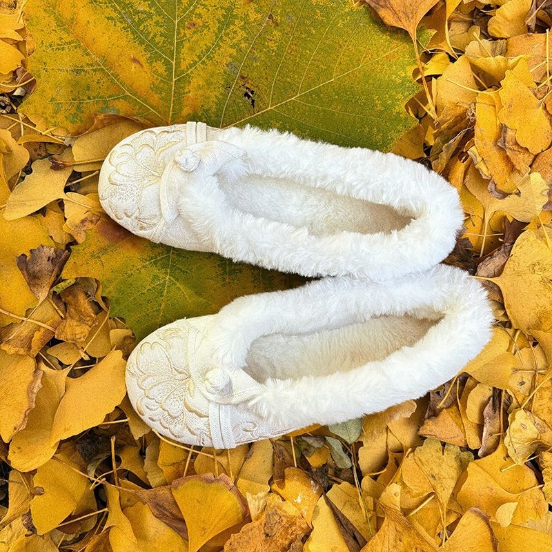 Pantofi damă PU slip-on, iarnă, fără toc, talpă vulcanizată, căptușeală caldă