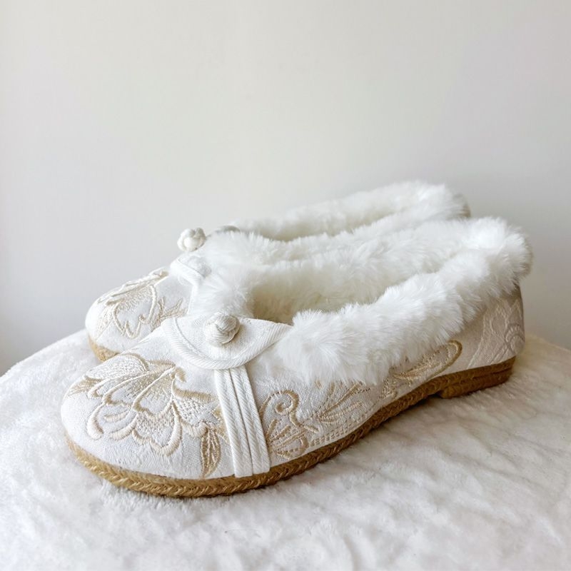 Pantofi damă PU slip-on, iarnă, fără toc, talpă vulcanizată, căptușeală caldă