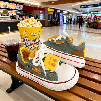 Dámske plátenné tenisky s hrubou podrážkou - nízky vrch, šnúrky, plátenný vrch, gumová podrážka (jeseň 2025)