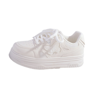 Platformové tenisky s hrubou podrážkou, PU vrchná časť, okrúhla špička, 3–5 cm stredný podpätok, viazanie na šnúrky