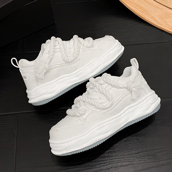 Casual tenisky z plátna, unisex, hrubá stredná podrážka, vrchná časť z textílie, PU podrážka