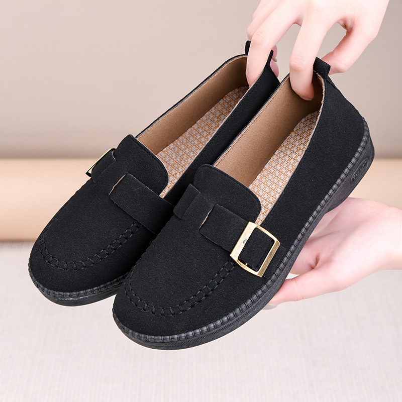Dámske casual ploché topánky, okrúhla špička, textilný vršok, slip-on, priedušné
