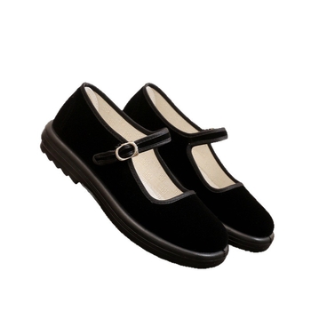 Dámske látkové topánky s mäkkou podrážkou, protišmyková podrážka, zapínanie na jednu sponu, nízky vrch, okrúhla špička