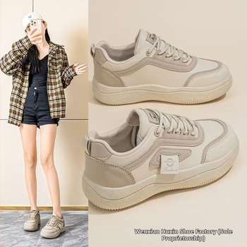 Женски минималистични равни обувки, Микрофибърна горна част, Кръгъл нос, Нисък ток 1–3 см, Решетъчен модел, Подметка PVC, Пролет–Есен