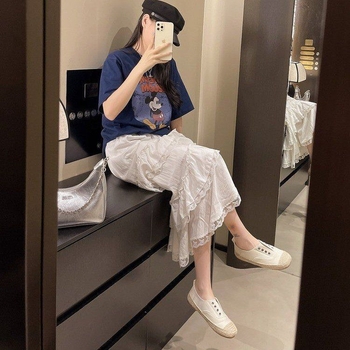 Женски PU обувки в корейски стил, без връзки, с нисък връх, кръгъл нос, горна част с пачворк, гумирана подметка, латексова стелка