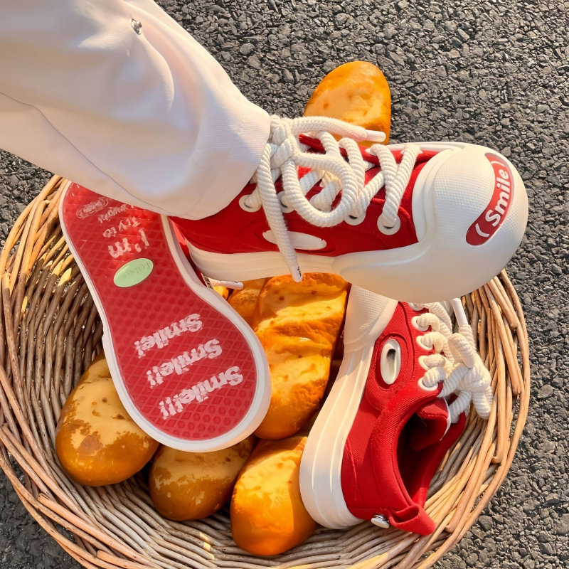 Канвасови обувки, горен материал: канвас; подметка: гума; закопчаване отпред с връзки; дебела подметка; унисекс; лято