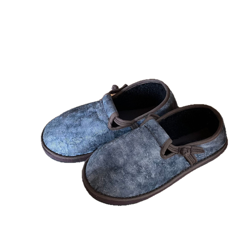 Женски платнени обувки в ретро китайски стил с памучна подплата и многослойна подметка