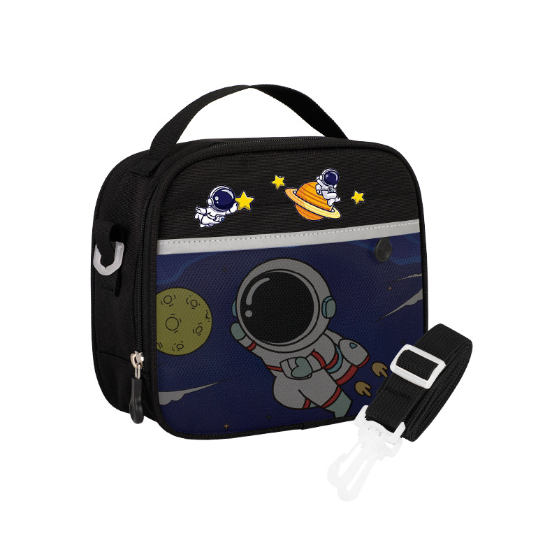 Капибара несесер и изолирана чанта за обяд, Oxford плат, лека и водоустойчива, с кутия за обяд от алуминиево фолио, унисекс за училище