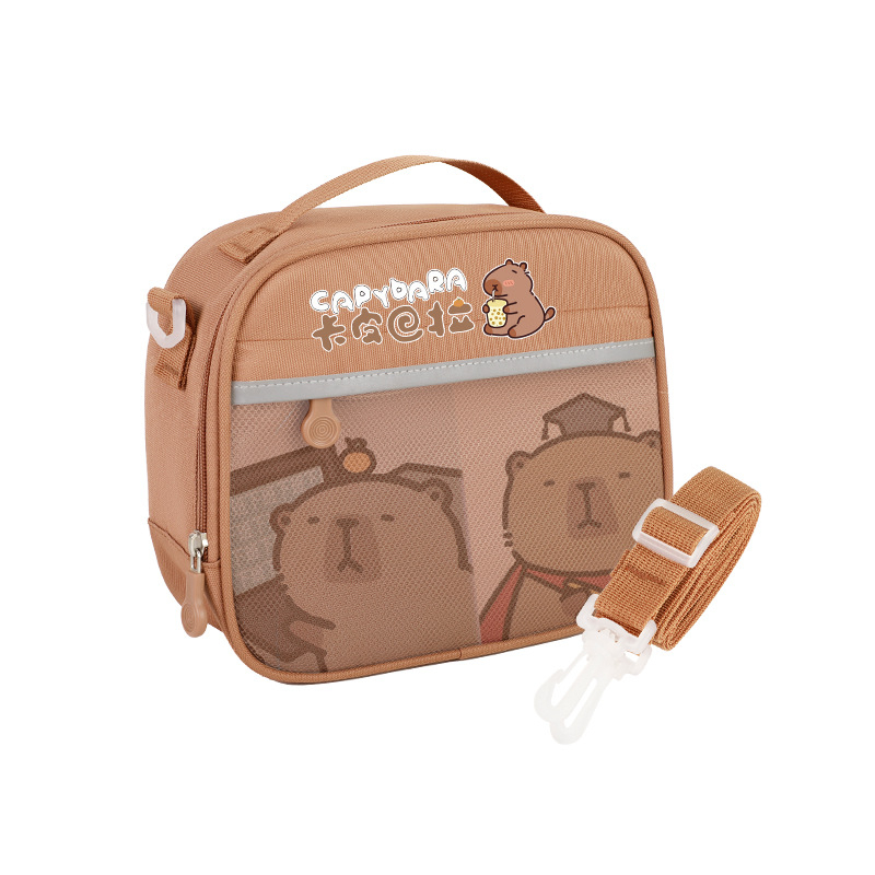 Детска училищна чанта за обяд от оксфорд плат, изолирана, дишаща, водонепропусклива, рефлекторна за нощна безопасност