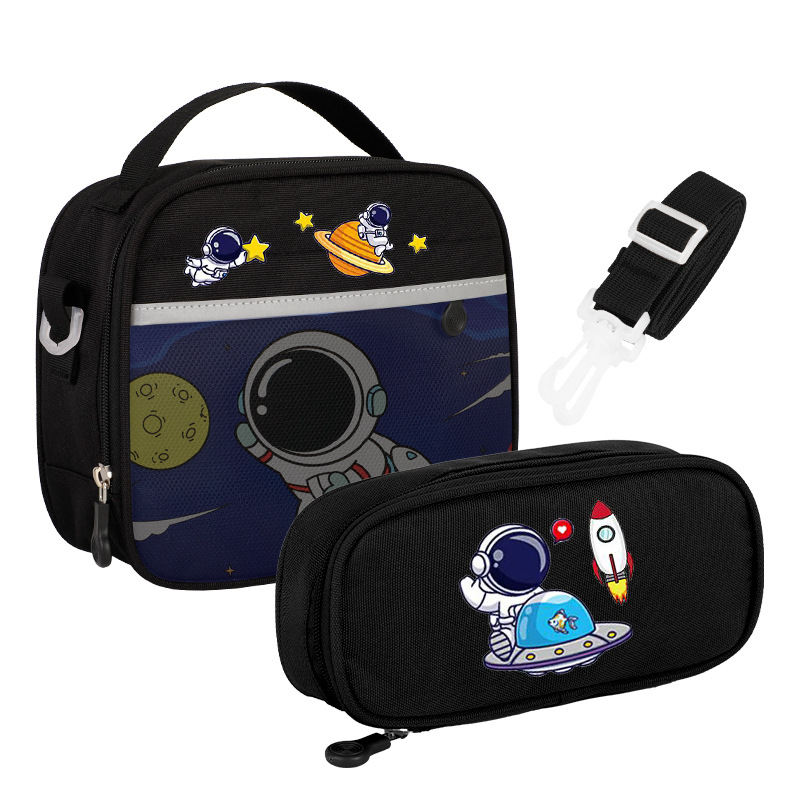 Капибара Пенал и Чанта за Обяд, изолирана чанта с Oxford плат, ултралека, водоустойчива, светлоотразителна за нощна безопасност