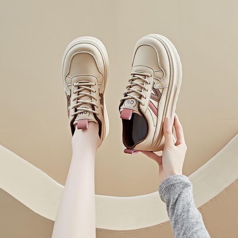 Loafers dama cu platformă, talpă groasă, PU partea superioară, talpă din cauciuc, vârf rotund, toc mediu 3–5 cm