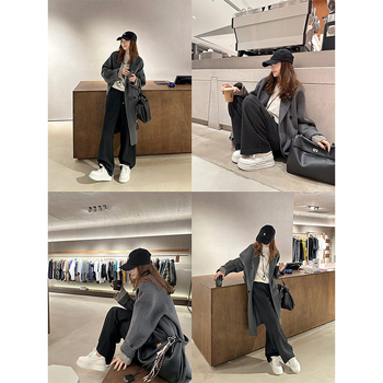 Adidași de damă din piele de vită, cu căptușeală de fleece, talpă groasă, șireturi; crește înălțimea