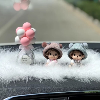 Ornament auto din plastic, stil cartoon, pentru decor interior, personalizare disponibilă, accesoriu pentru consola centrală