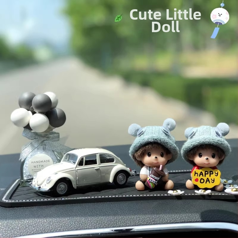 Ornament auto din plastic, stil cartoon, pentru decor interior, personalizare disponibilă, accesoriu pentru consola centrală