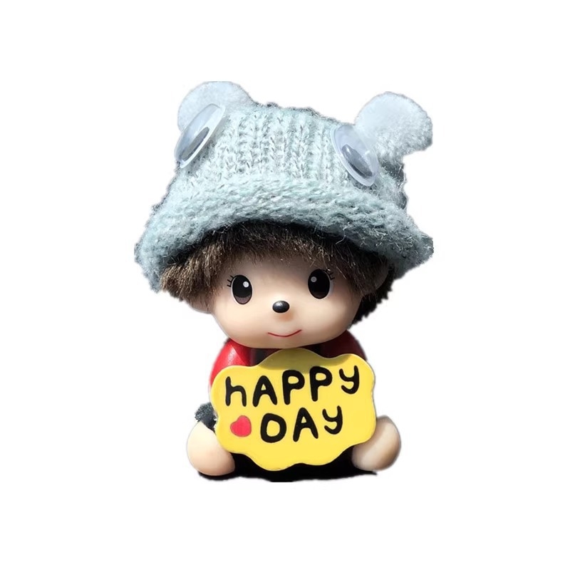 Ornament auto din plastic, stil cartoon, pentru decor interior, personalizare disponibilă, accesoriu pentru consola centrală