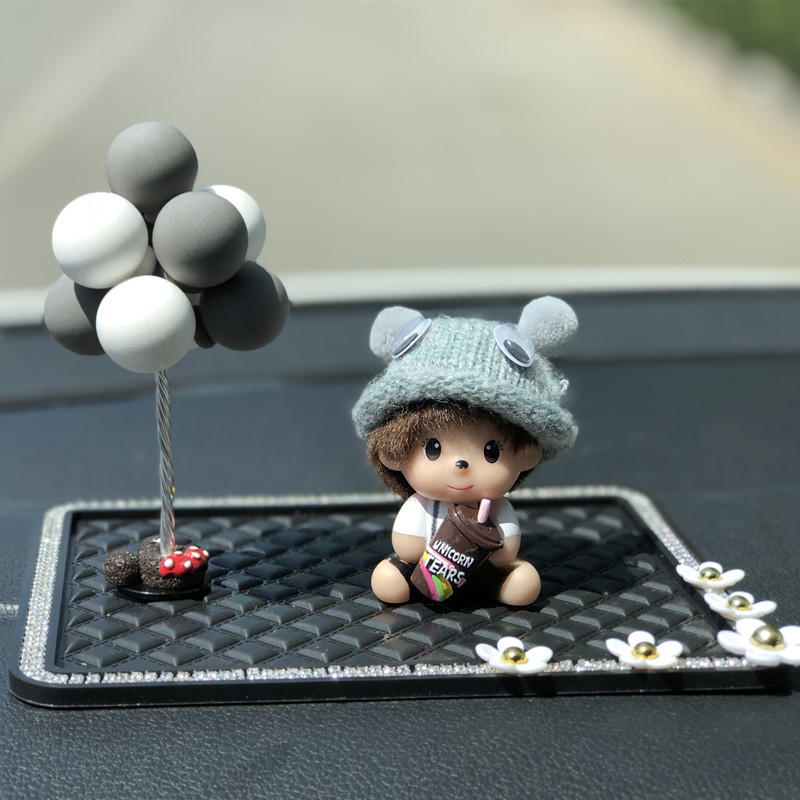 Ornament auto din plastic, stil cartoon, pentru decor interior, personalizare disponibilă, accesoriu pentru consola centrală