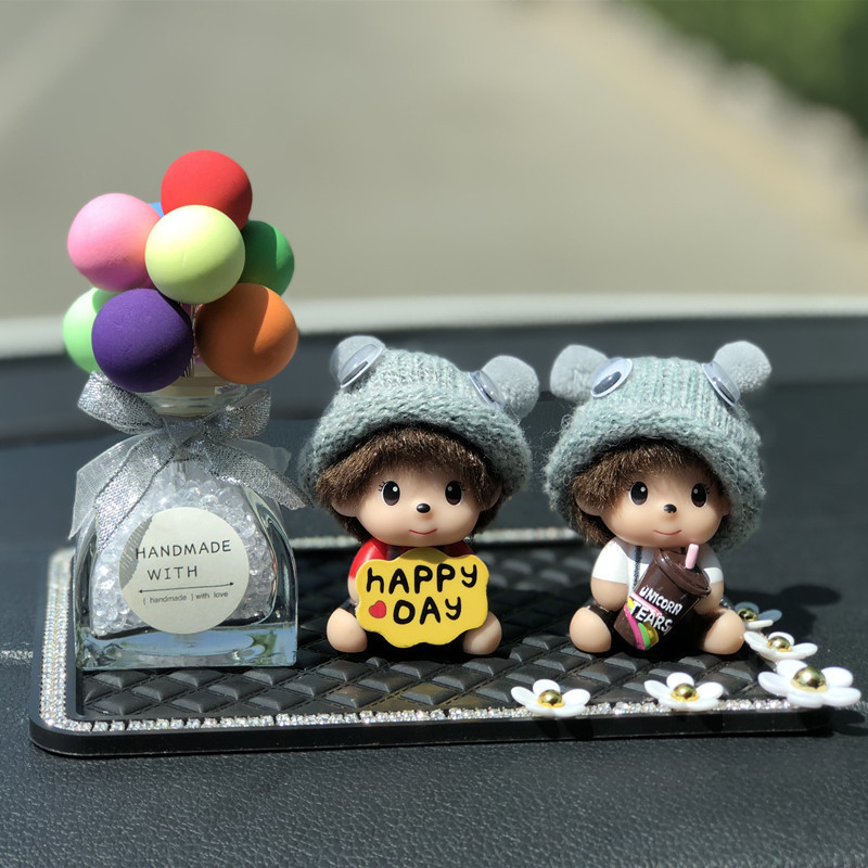 Ornament auto din plastic, stil cartoon, pentru decor interior, personalizare disponibilă, accesoriu pentru consola centrală