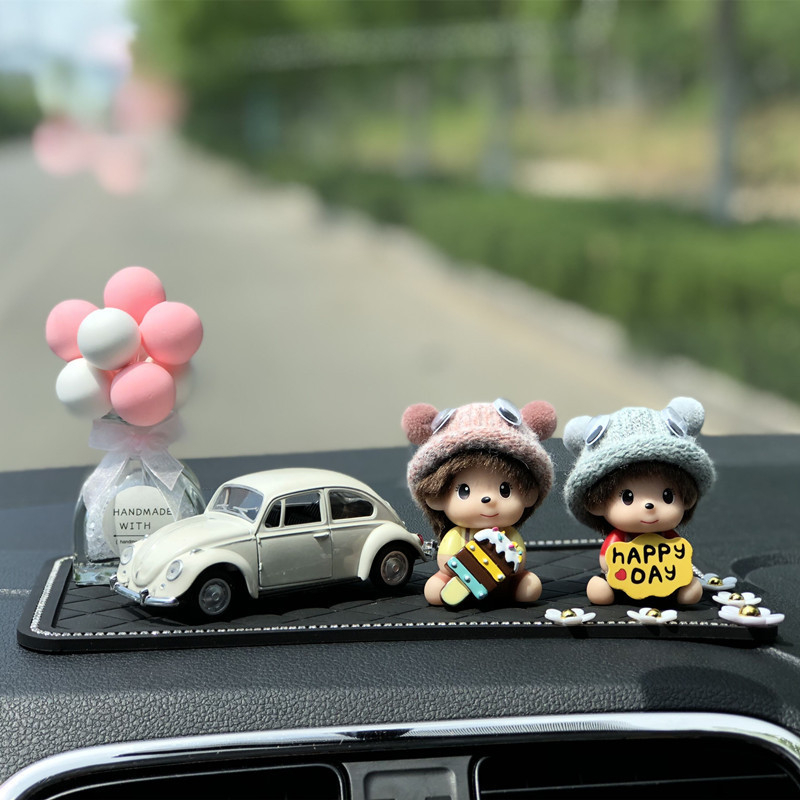 Ornament auto din plastic, stil cartoon, pentru decor interior, personalizare disponibilă, accesoriu pentru consola centrală