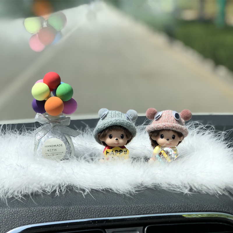 Ornament auto din plastic, stil cartoon, pentru decor interior, personalizare disponibilă, accesoriu pentru consola centrală