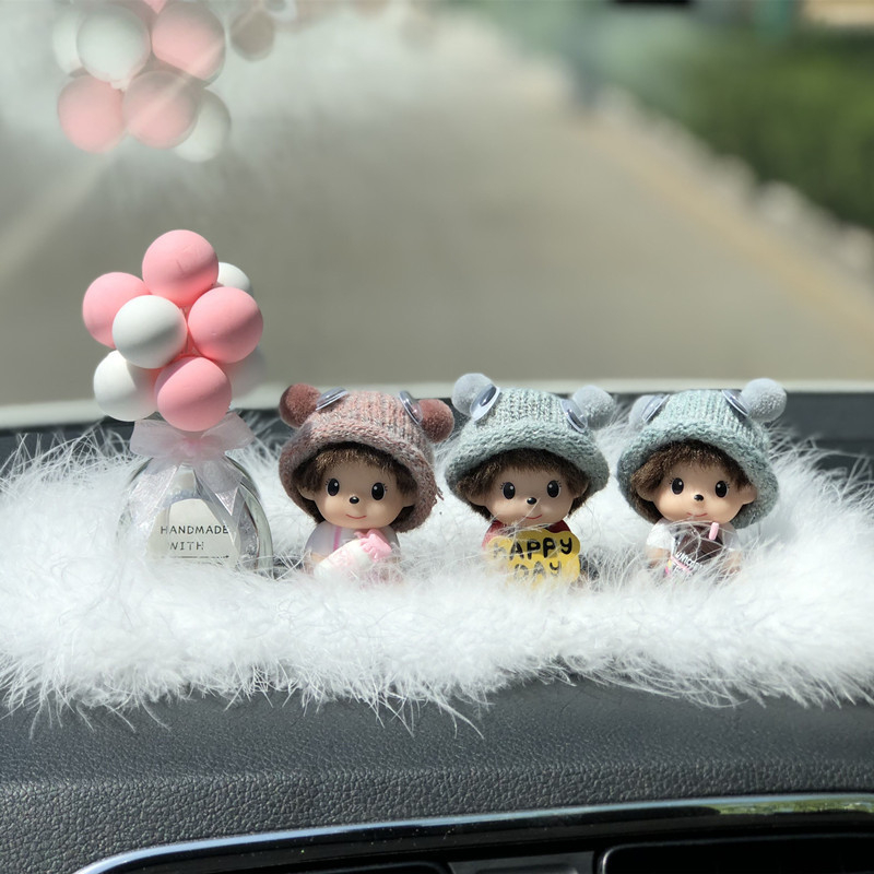 Ornament auto din plastic, stil cartoon, pentru decor interior, personalizare disponibilă, accesoriu pentru consola centrală