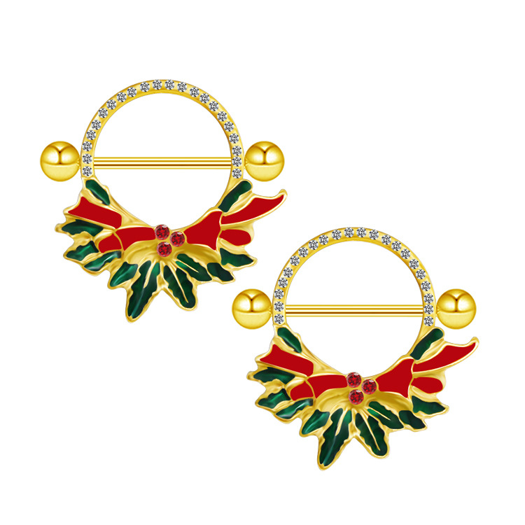 Inel ombilical cu design floral, decorat cu diamante, din aliaj de zinc, unisex