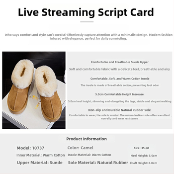 Ghete de zăpadă pentru femei din piele naturală - Iarna 2025, talpă groasă, căptușite cu bumbac, glezna joasă, vârf rotund