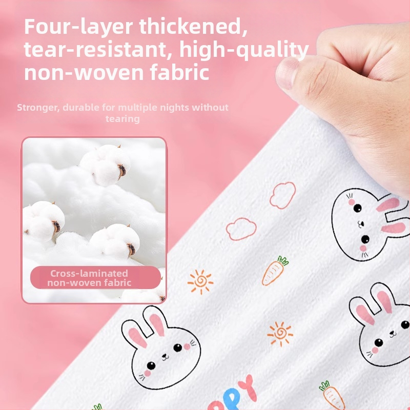 Traukinio vienkartinis patalynės komplektas vienam asmeniui – neaustas audinys, 3 dalių rinkinys (paklodė, antklodės užvalkalas, pagalvės užvalkalas)