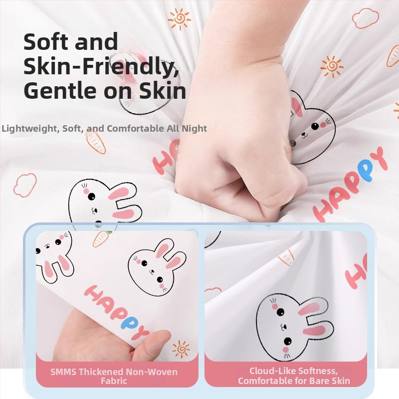 Set de lenjerie pentru tren, de unică folosință – 3 piese: cearșaf, husă de pilotă, husă de pernă; portabil (Material: fibră nețesută; Brand: Zhongheng)