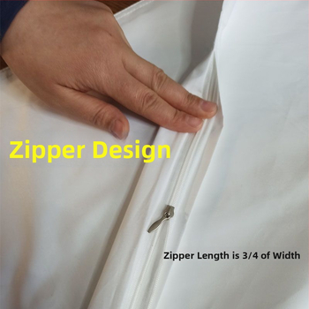 Husă interioară pentru pernă cu puf de rață, protecție anti-perne, 100% bumbac, țesătură simplă, 40s, țesut vopsit