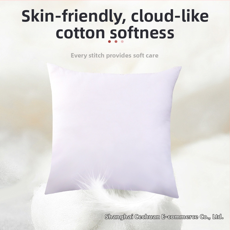 Nucleu de pernă cu umplutură din fibre de poliester, husă din poliester, țesătură îmbinată, stil modern minimalist