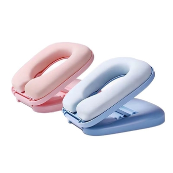 Pernă pentru copii pentru nani de zi – pliabilă, husă din bumbac, umplutură din burete, model cu dungi și desene animate