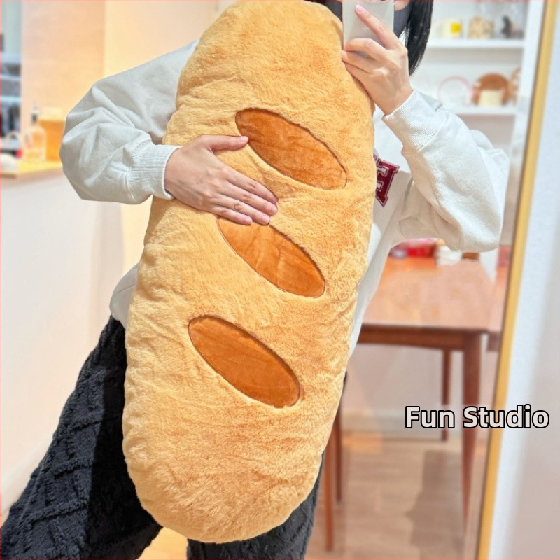 Pernă baghetă din pluș - pernă lungă, stil desen animat, cu umplutură PP cotton, pentru somn, lângă pat, canapea, decor pentru cămin