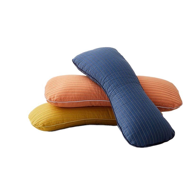 Husă pentru pernă lombară – bumbac, model solid, stil simplu modern, cusătură pe margine