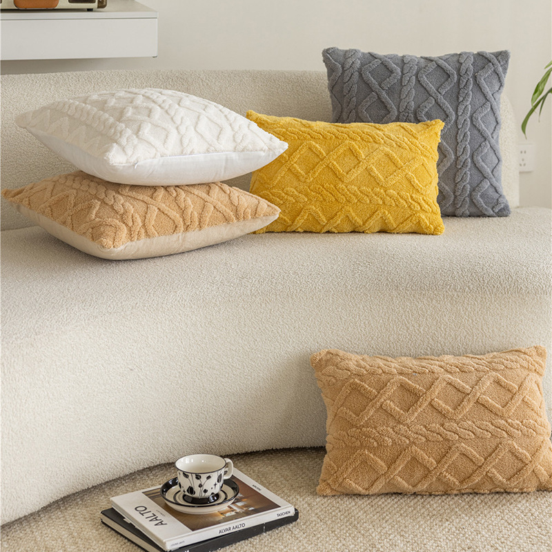 Feță de pernă din velur poliester, țesătură twill, imprimare și vopsire reactive, stil lux ușor, 30 fire