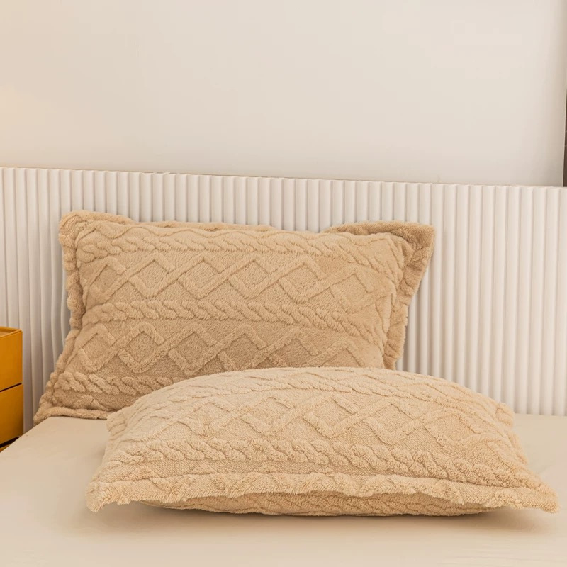 Feță de pernă din velur poliester, țesătură twill, imprimare și vopsire reactive, stil lux ușor, 30 fire