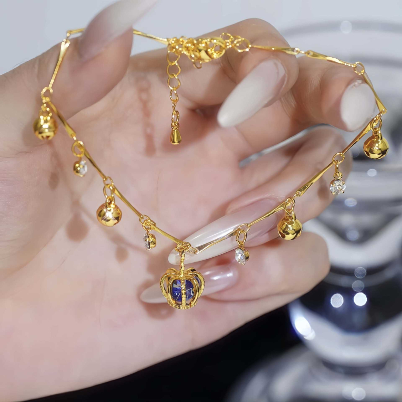 Gleză în formă de coroană, cupru, Hongxi Jewelry, modă pentru femei, iarnă 2025