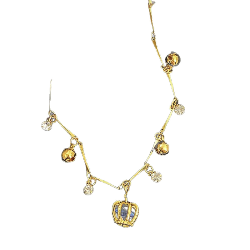 Gleză în formă de coroană, cupru, Hongxi Jewelry, modă pentru femei, iarnă 2025