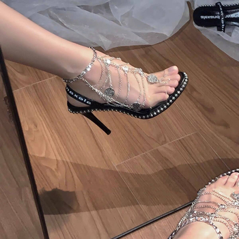 Brățară de gleznă exotică, cu franjuri, multilayer, pandant geometric, aliaj – origine Yiwu