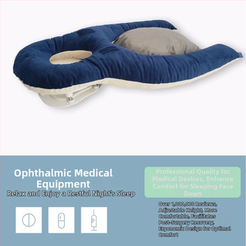 Pernă de dormit oftalmologică pentru poziție cu fața în jos după vitrectomie — husă din bumbac, umplutură PP bumbac, personalizabilă, culoare uni, stil modern