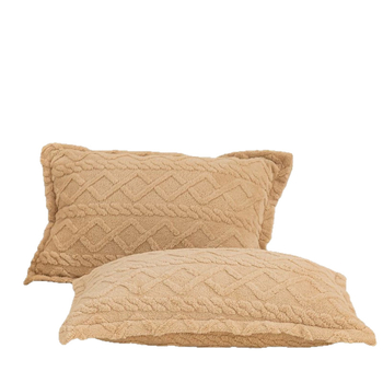 Față de pernă din velur (90% poliester, țesătură twill, vopsire reactivă, pânză 30s)