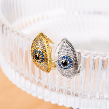 Inel ombilical, formă romb, aliaj, cu zirconiu, design original