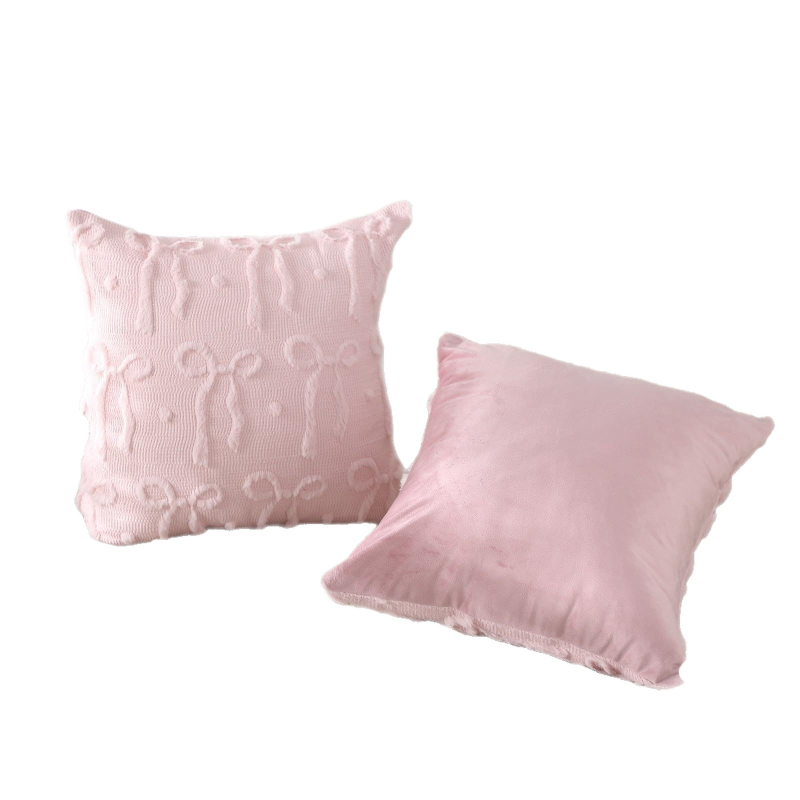 Husă de pernă din pluș cu broderie quilt, decorativă, personalizabilă, pentru pat și birou, fără umplutură