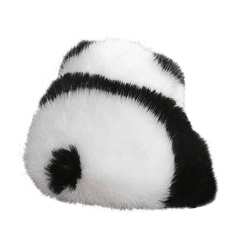 Perne cu husă plușată și siluetă panda pe spate, pernă drăguță pentru noptiere/canapea, stil INS. Specificații: Material husă: pluș; Umplutură: PP bumbac; Model: 60682086; Tehnică cusut: splicing; Stil: desen animat/INS