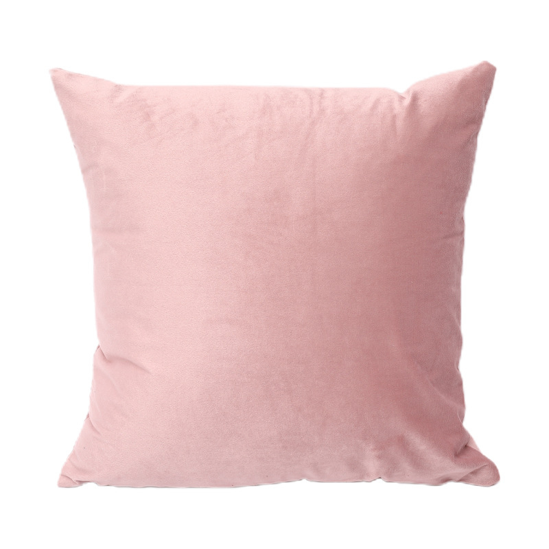 Pernă pentru canapea, husă din velur pluș, umplutură PP bumbac, model solid, stil modern minimalist