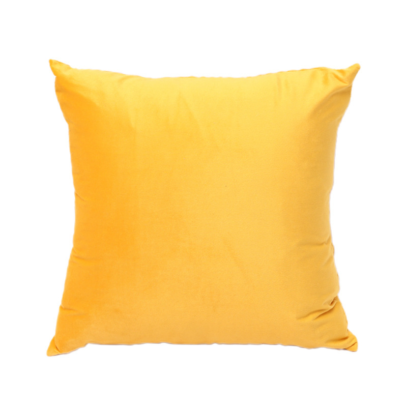 Pernă pentru canapea, husă din velur pluș, umplutură PP bumbac, model solid, stil modern minimalist