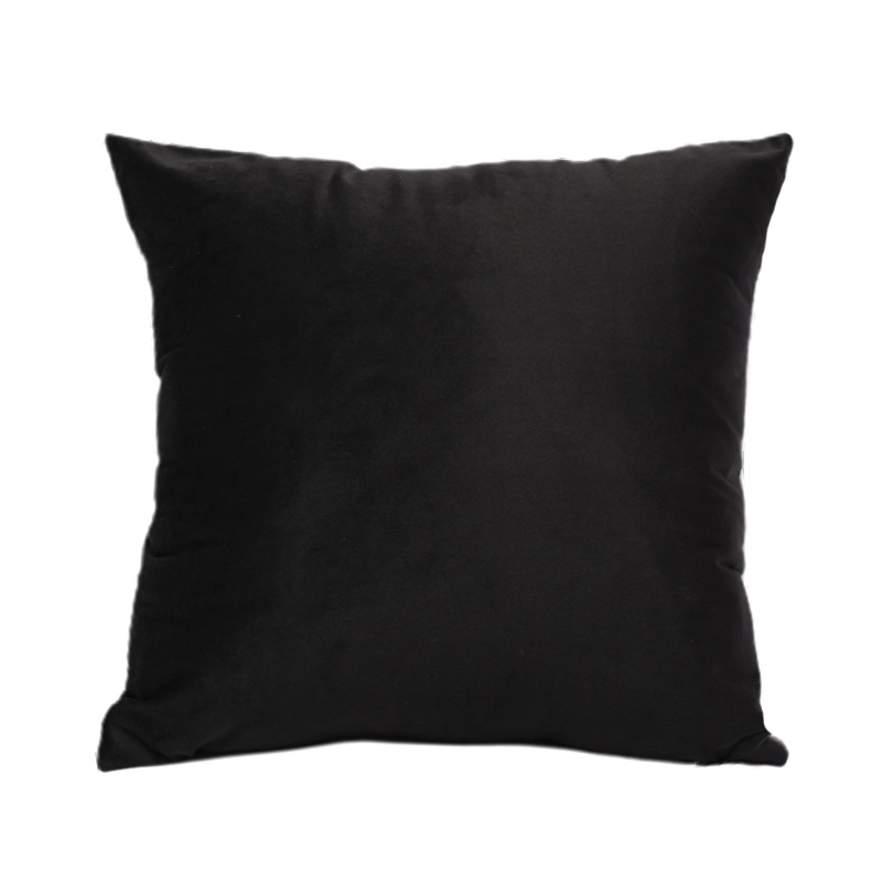 Pernă pentru canapea, husă din velur pluș, umplutură PP bumbac, model solid, stil modern minimalist