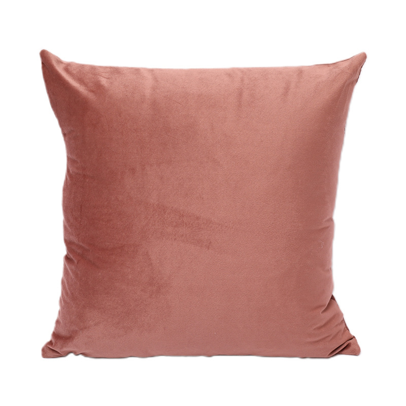 Pernă pentru canapea, husă din velur pluș, umplutură PP bumbac, model solid, stil modern minimalist